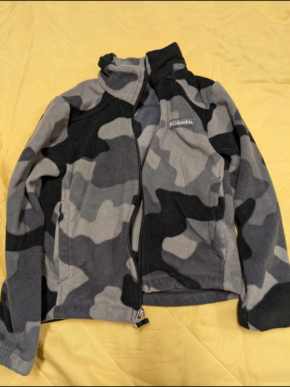 Columbia Kids' Gray Camo Fleece Jacket